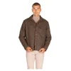 OVERSHIRT SHETLAND PIE DE POULE
