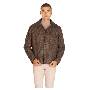 OVERSHIRT SHETLAND PIE DE POULE