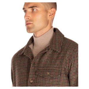 OVERSHIRT SHETLAND PIE DE POULE