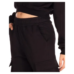 PANTALONE CON TASCONI LATERALI E STAMPA
