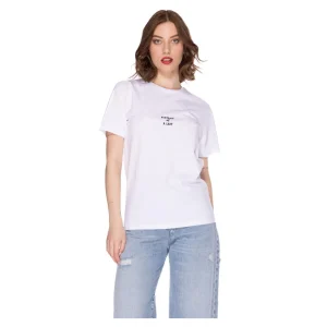 T-SHIRT SCRITTA RICAMATA